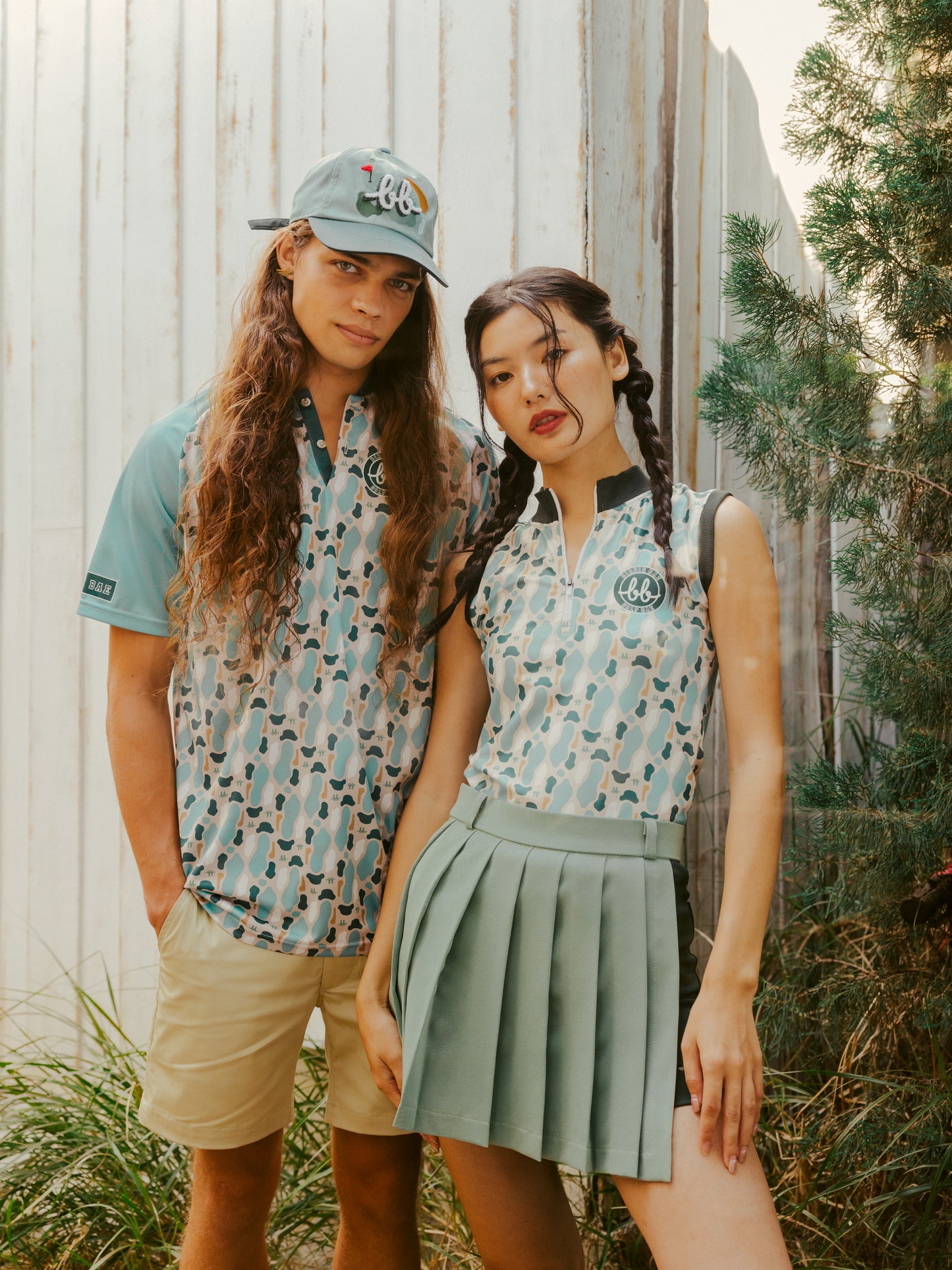 PLEATED GOLF SKORT - GREEN
