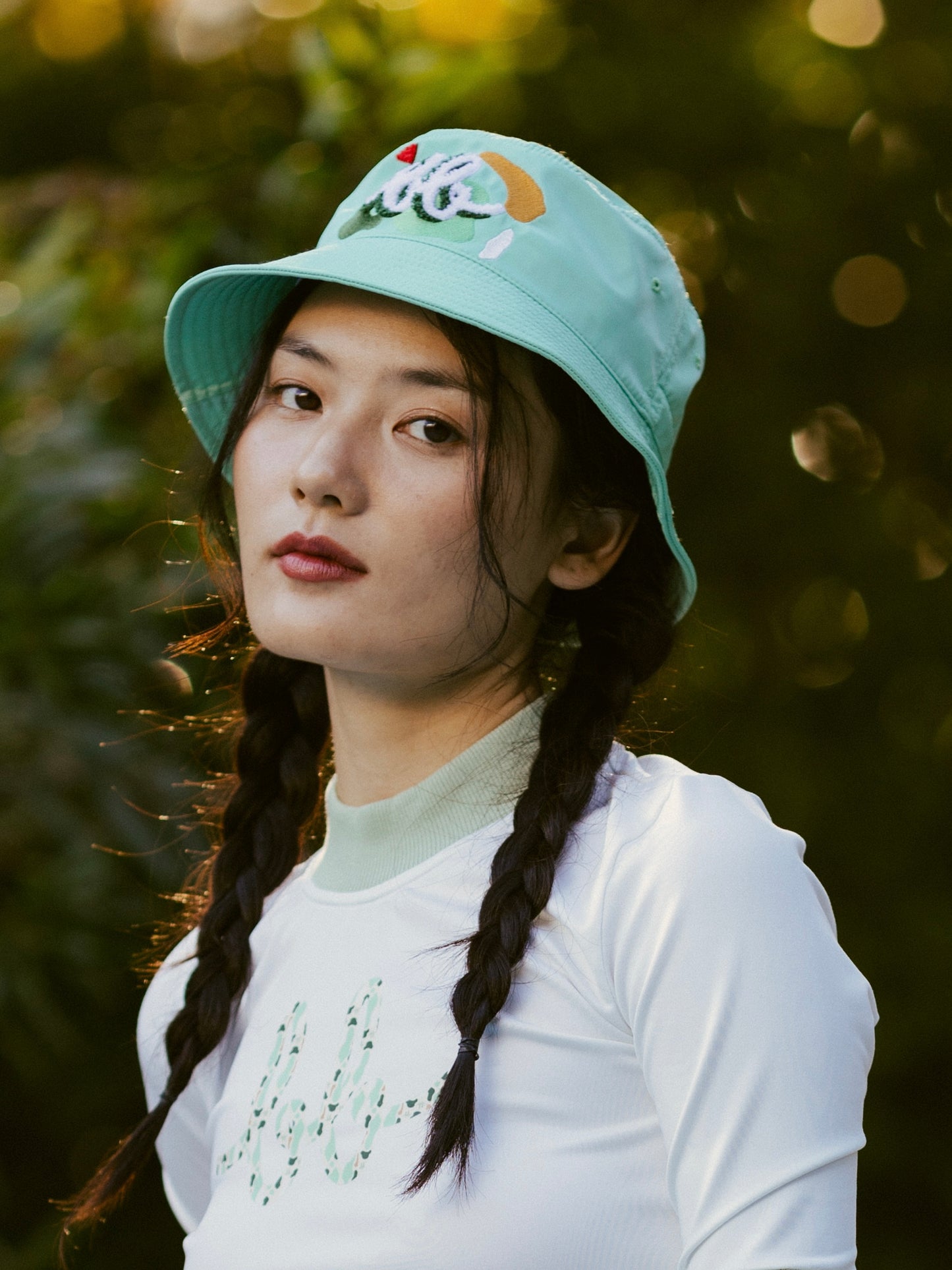 BUNKER EMBROIDERED BUCKET HAT - GREEN