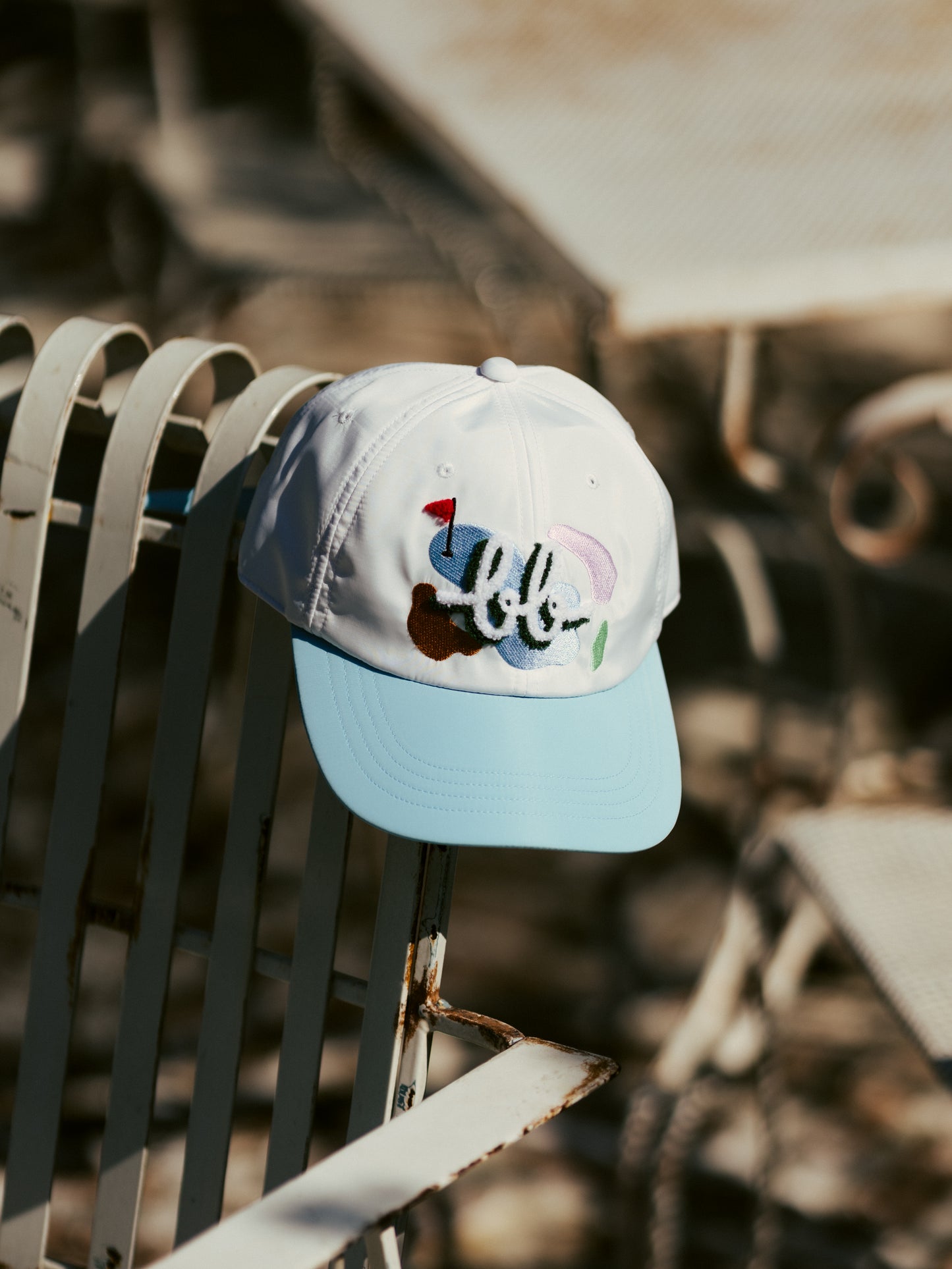 BUNKER EMBROIDERED CAP - WHITE