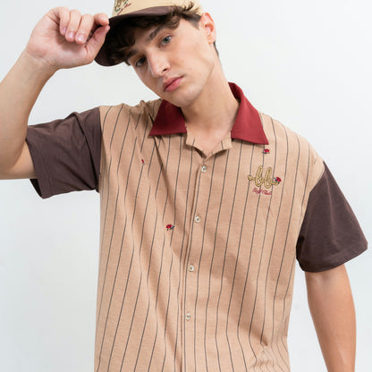 CAMP MEN HAWAII SHIRT - BROWN