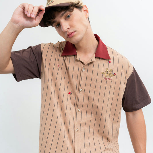 CAMP MEN HAWAII SHIRT - BROWN