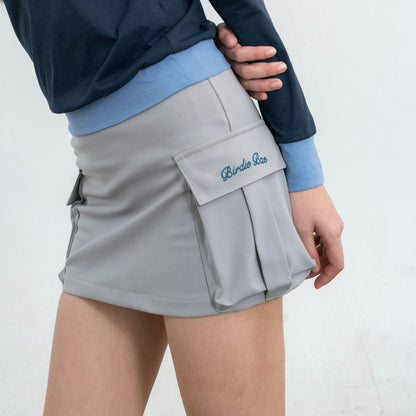 GAME ON CARGO SKIRT - GREY