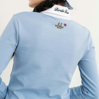 NERDY WOMEN OXFORD POLO - BLUE