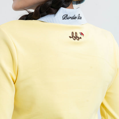 NERDY WOMEN OXFORD POLO - YELLOW