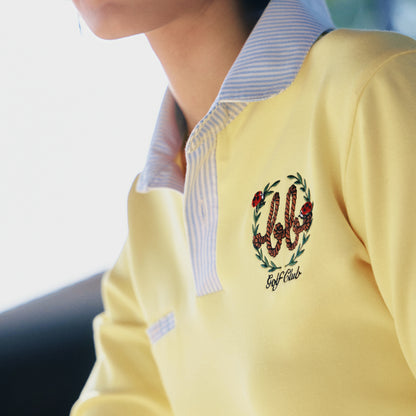 NERDY WOMEN OXFORD POLO - YELLOW