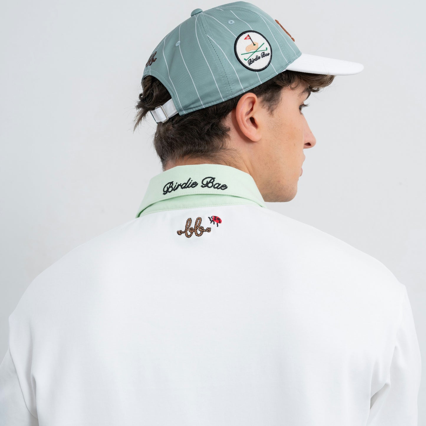 NERDY MEN OXFORD POLO - WHITE