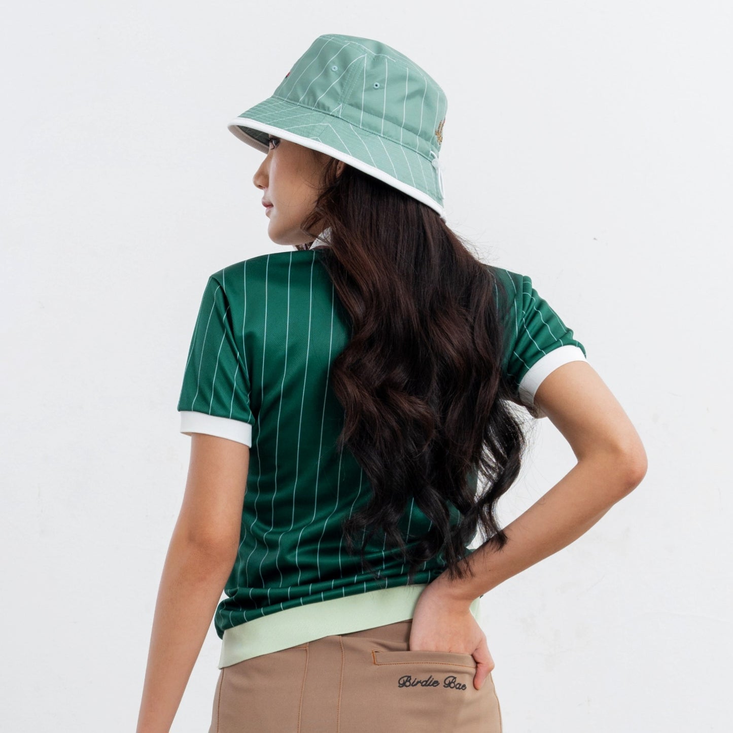 COURT WOMEN SCALLOP POLO - GREEN
