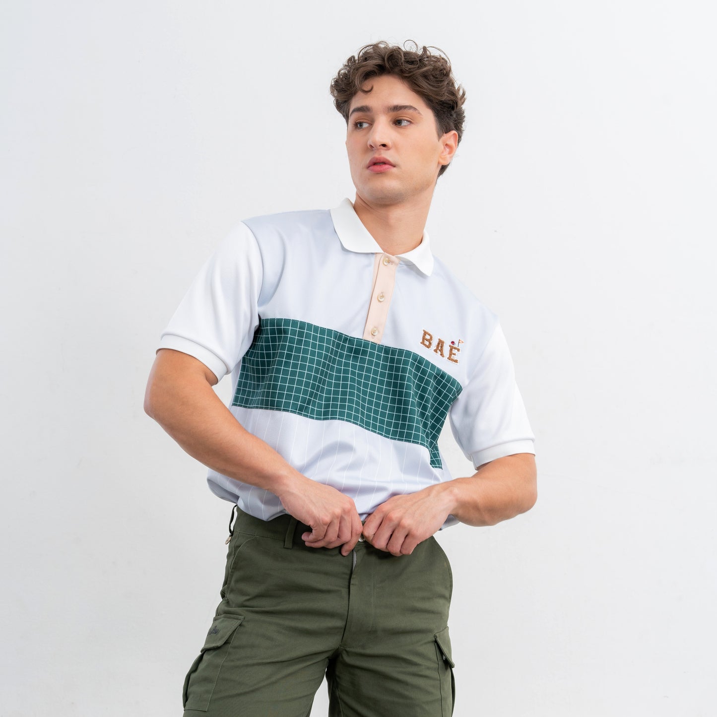 COURT MEN POLO - GREY