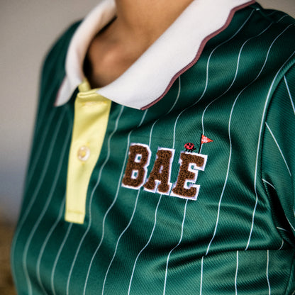 COURT WOMEN SCALLOP POLO - GREEN