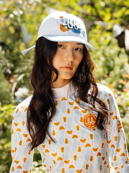 BUNKER EMBROIDERED CAP - WHITE