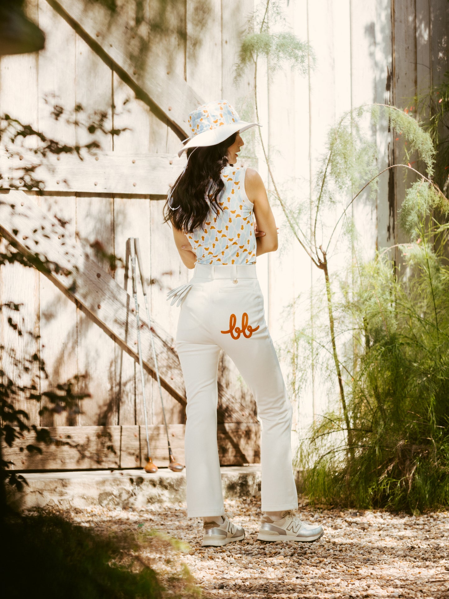 BB FLARE TROUSERS - WHITE