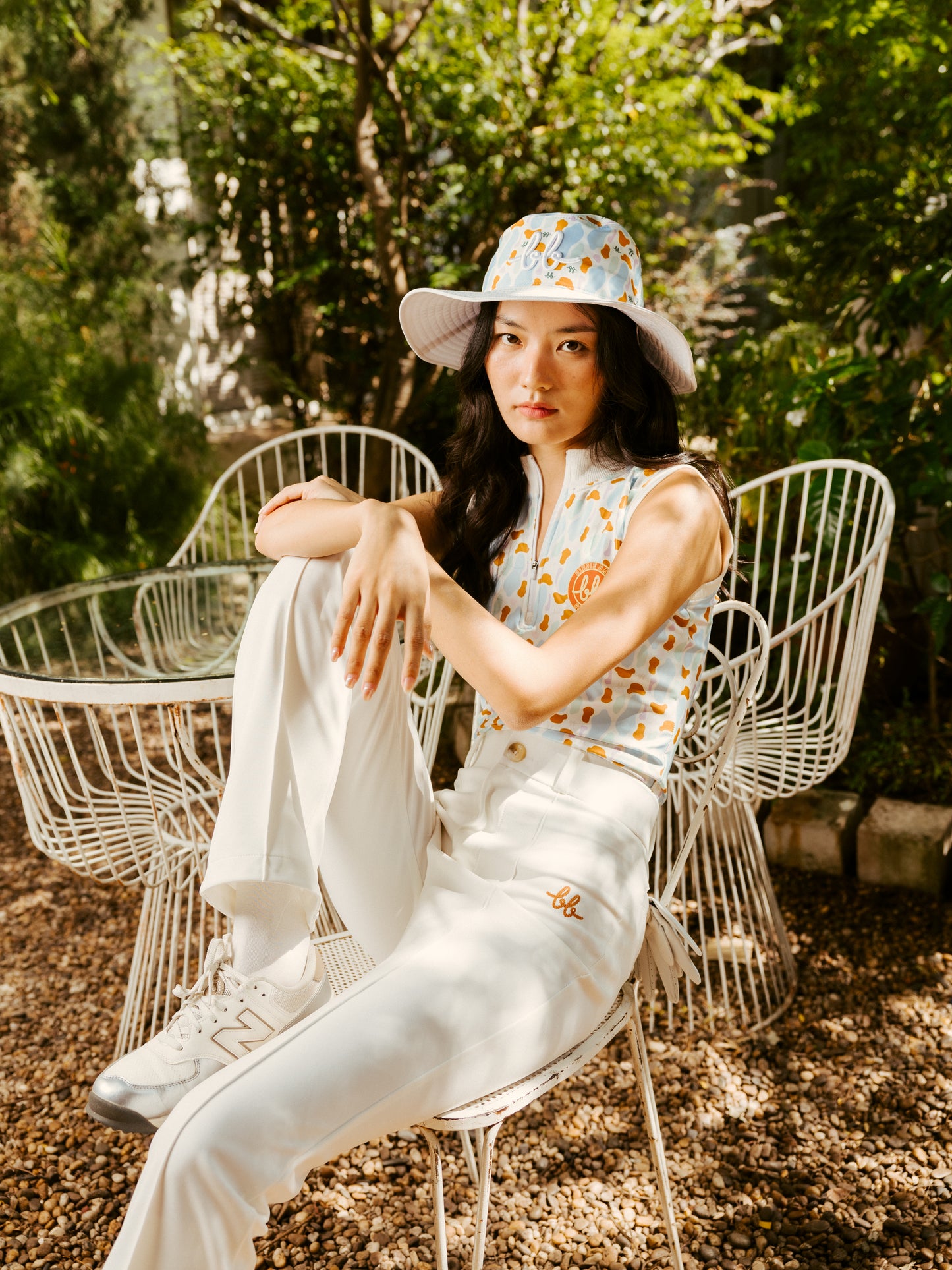 BB FLARE TROUSERS - WHITE