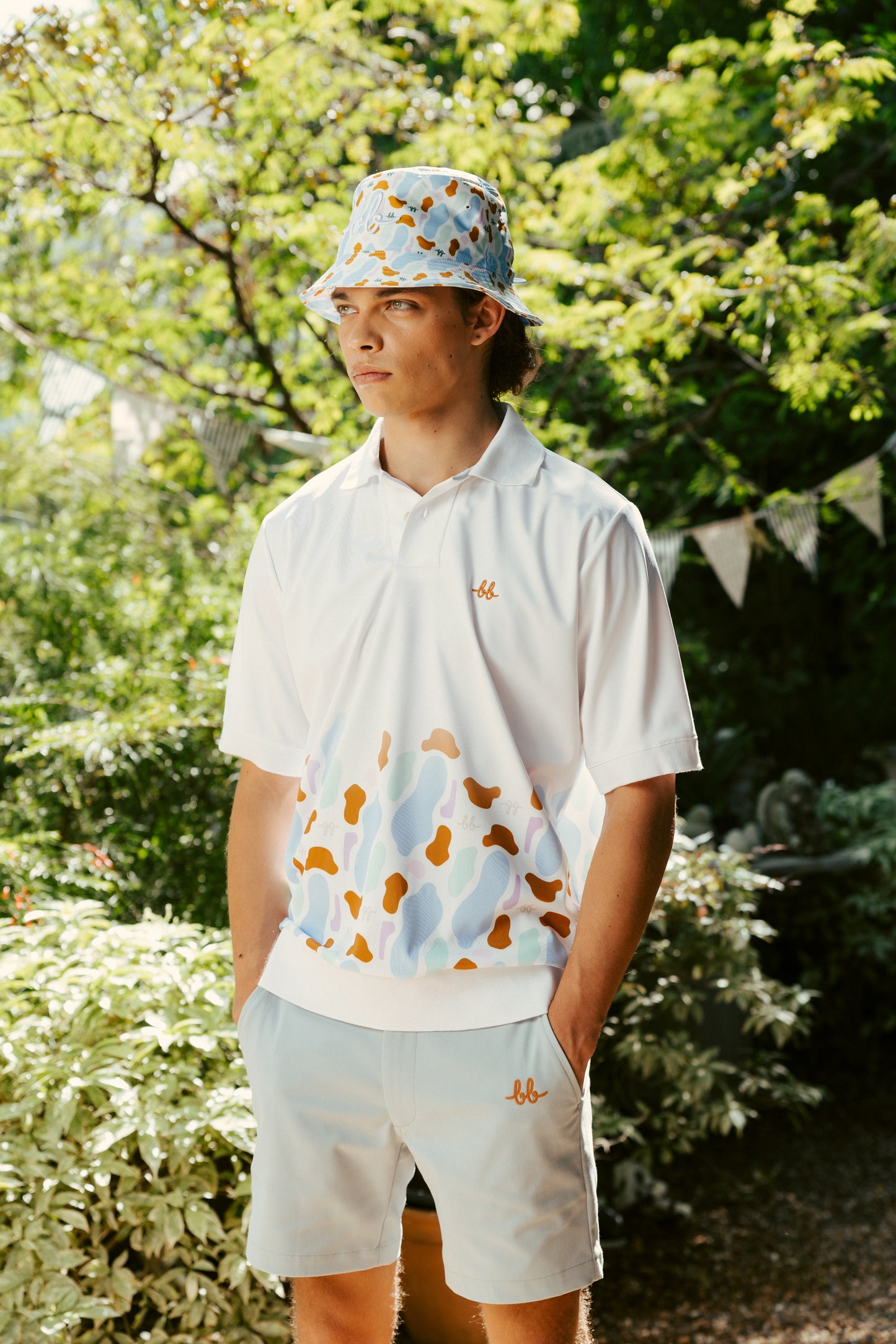 MEN GOLF SHORTS - BLUE