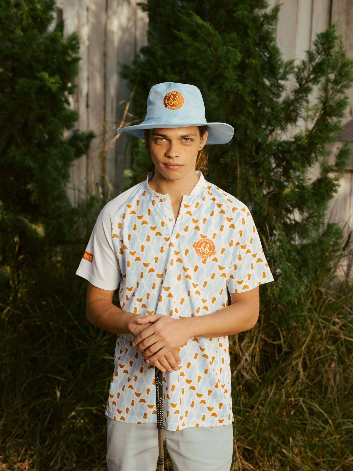 MEN PRINTED BUNKER TOP - WHITE