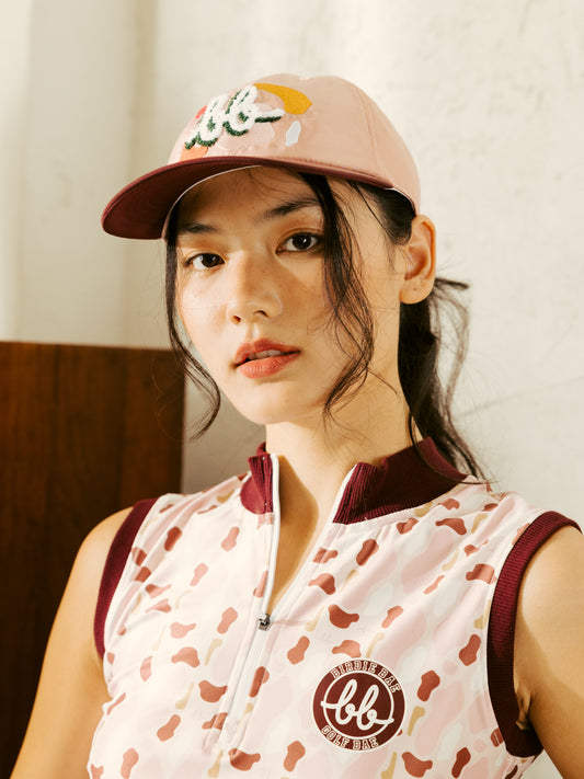 BUNKER EMBROIDERED CAP - PINK