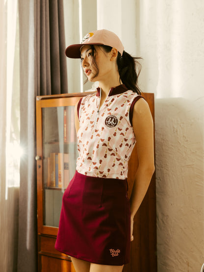 SOLID GOLF SKORT - MAROON