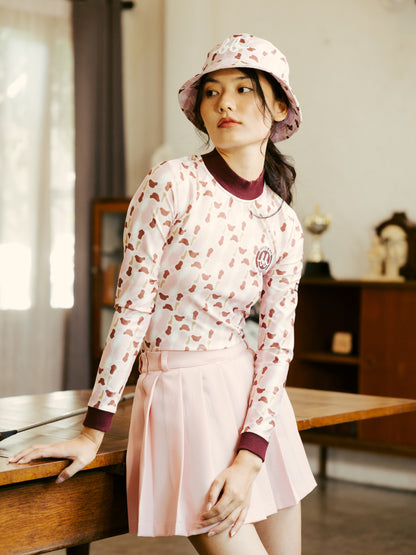 PLEATED GOLF SKORT - PINK