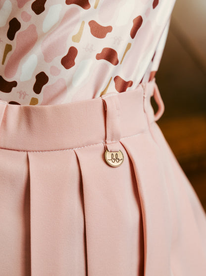 PLEATED GOLF SKORT - PINK