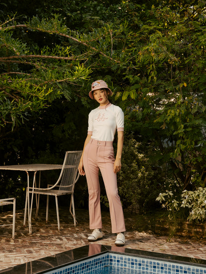 BB FLARE TROUSERS - PINK