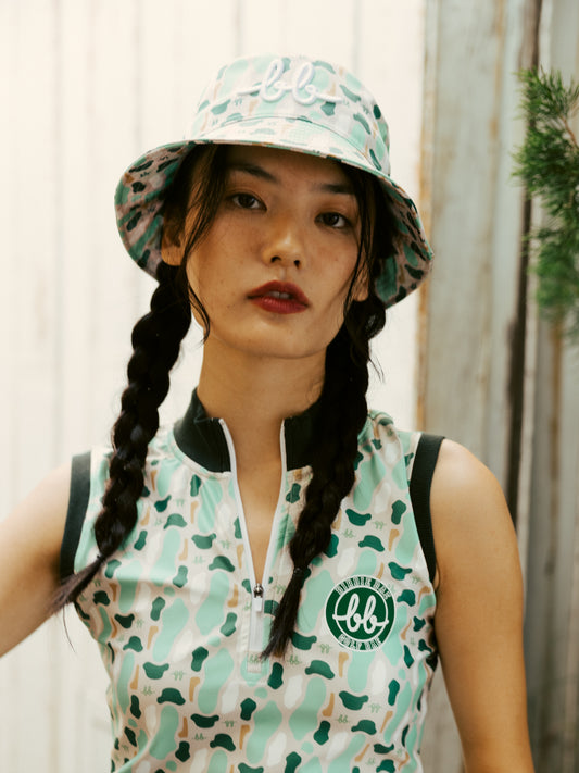 BUNKER PRINTED BUCKET HAT - GREEN