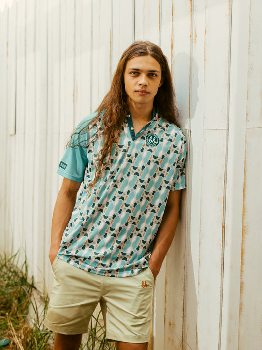 MEN PRINTED BUNKER TOP - GREEN