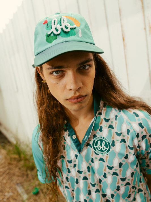 BUNKER EMBROIDERED CAP - GREEN