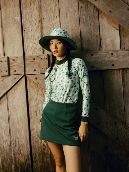 SOLID GOLF SKORT - GREEN