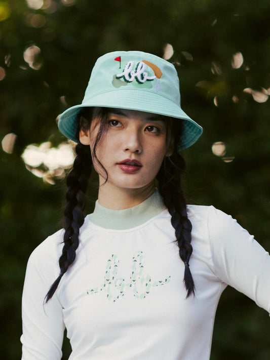 BUNKER EMBROIDERED BUCKET HAT - GREEN