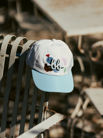 BUNKER EMBROIDERED CAP - WHITE