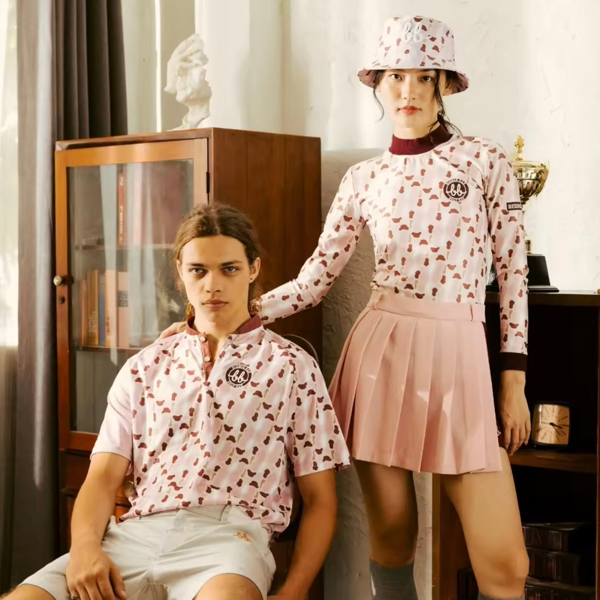 LONG SLEEVE BUNKER TOP - PINK