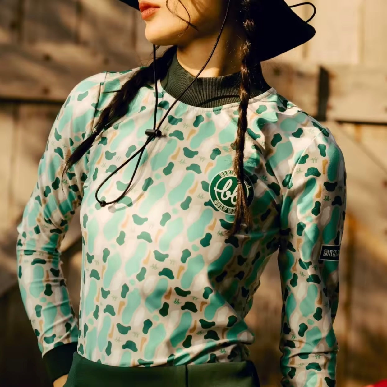 LONG SLEEVE BUNKER TOP - GREEN