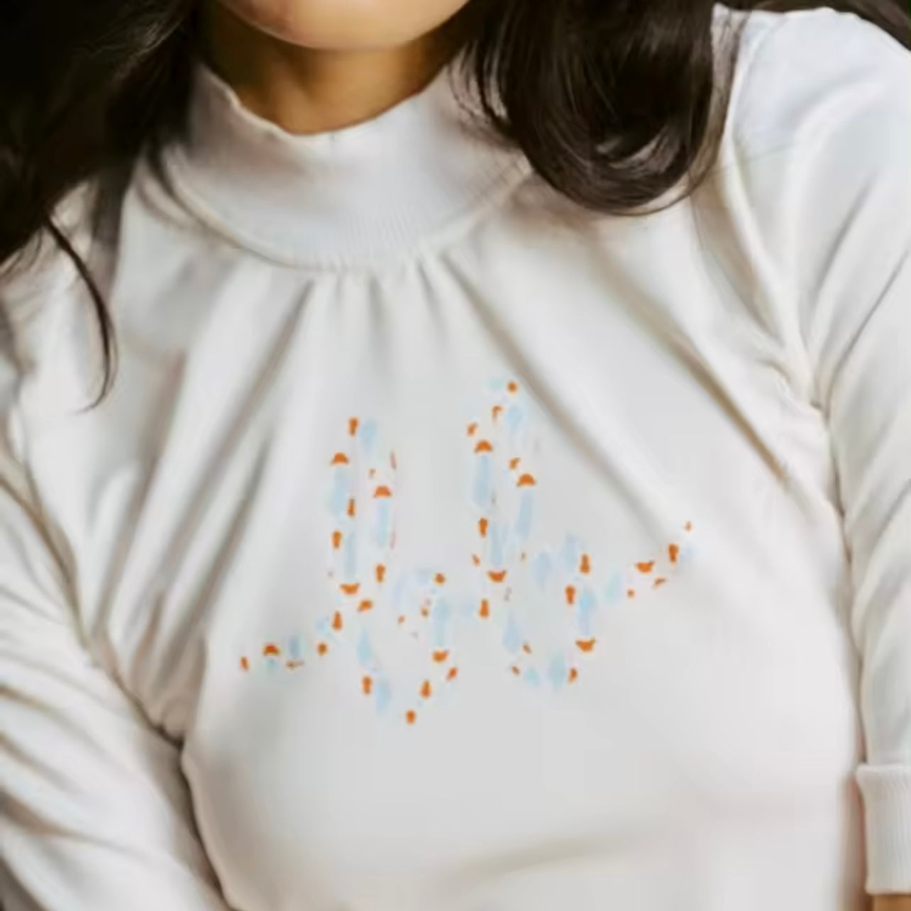 MOCK NECK BB TOP v2 - WHITE