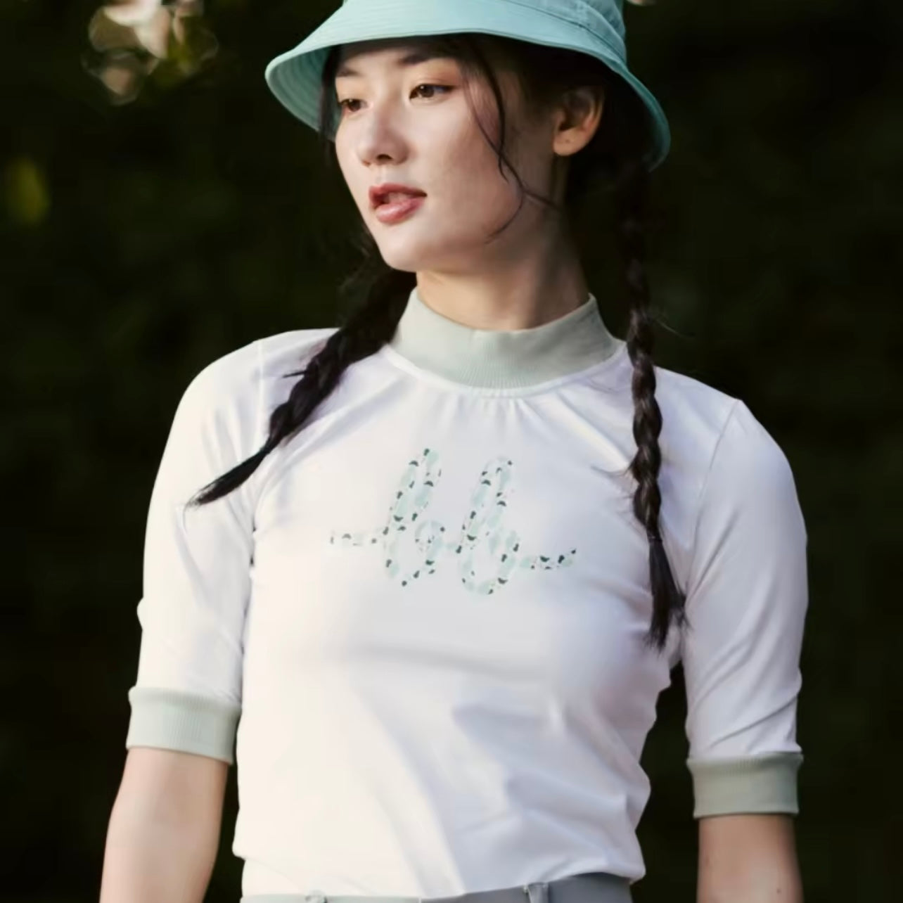 MOCK NECK BB TOP v2 - GREEN