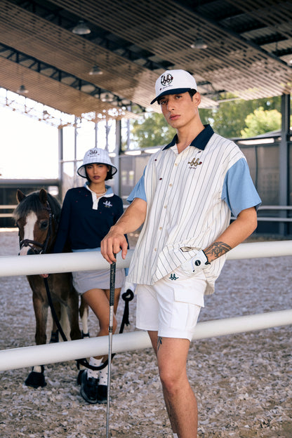 GAME ON MEN CARGO SHORTS - WHITE