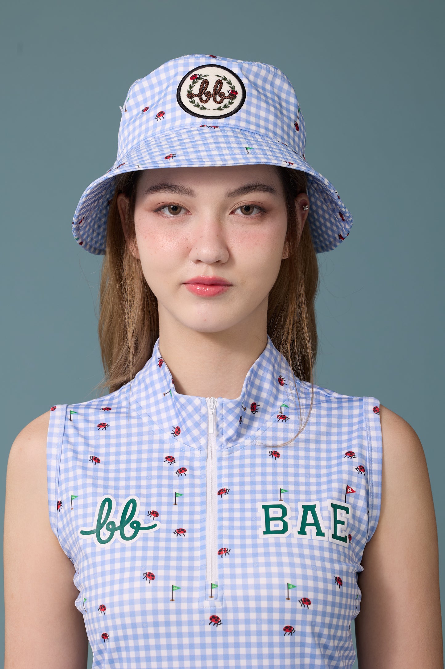 PICNIC UV PROTECTIVE SLEEVELESS TOP - BLUE