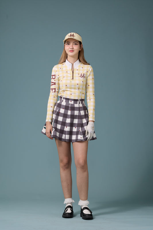 PICNIC UV PROTECTIVE LONG SLEEVE TOP - YELLOW