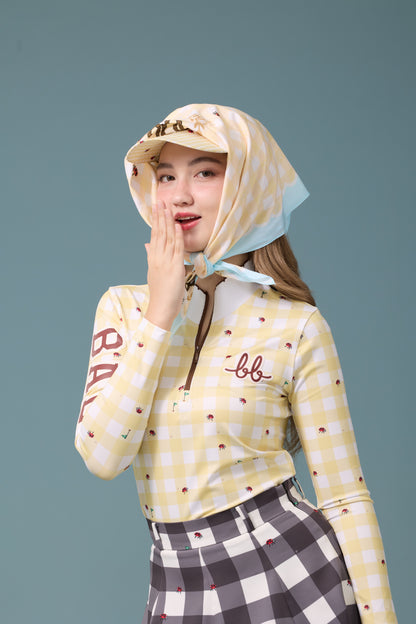 PICNIC UV PROTECTIVE LONG SLEEVE TOP - YELLOW