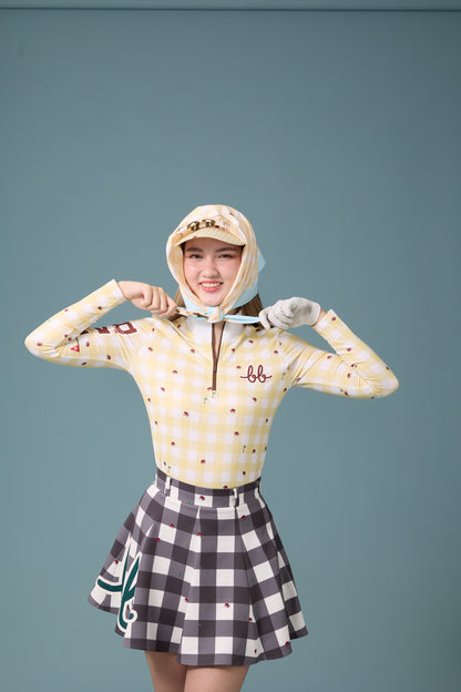 PICNIC UV PROTECTIVE LONG SLEEVE TOP - YELLOW