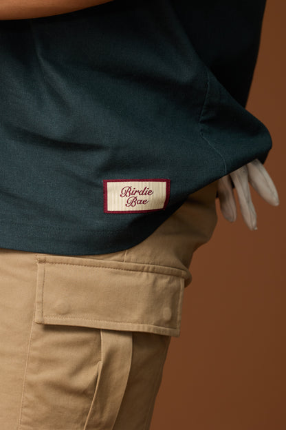 PICNIC BAE HAWAII SHIRT - FOREST GREEN