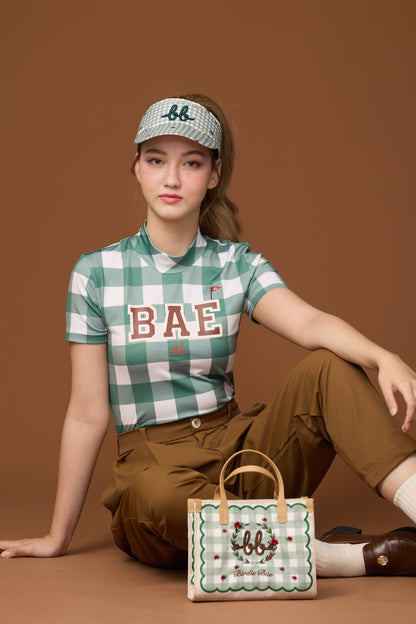 PICNIC UV PROTECTIVE SHORT SLEEVE TOP - GREEN