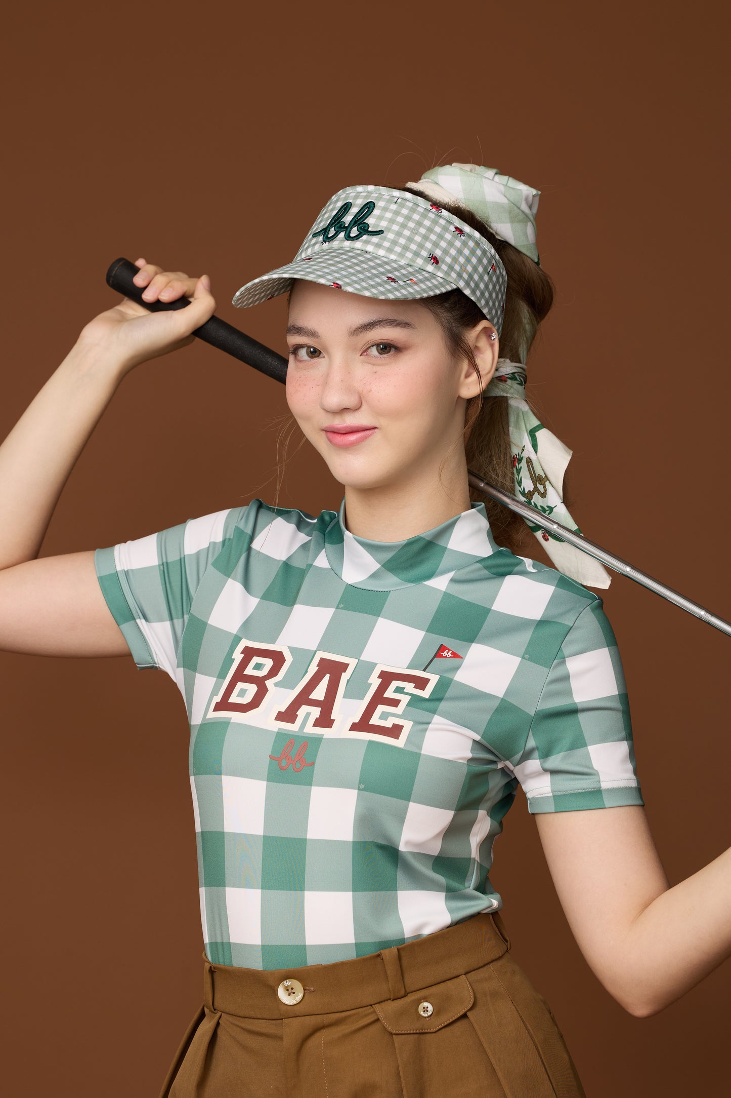 PICNIC UV PROTECTIVE SHORT SLEEVE TOP - GREEN