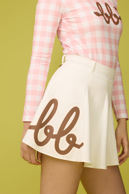 PICNIC FLARE SKORT - WHITE