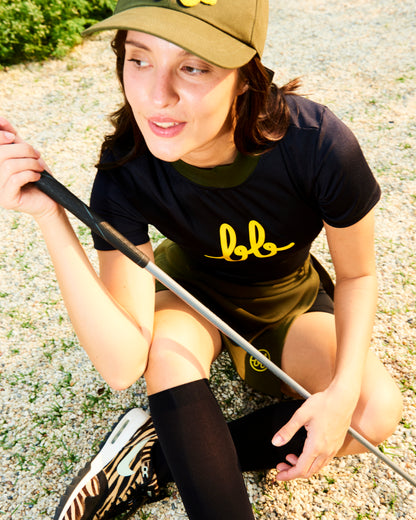 MOCK NECK BB TOP - BLACK