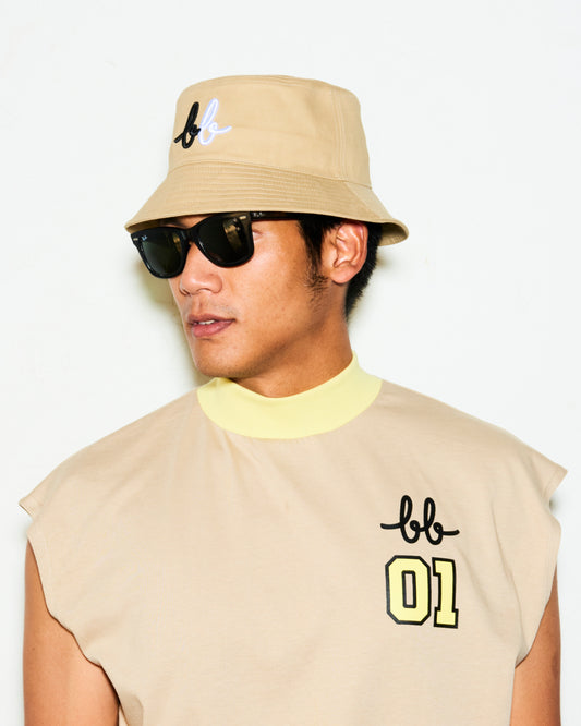 DUO COLOUR BB BUCKET HAT - KHAKI
