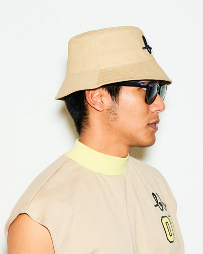 DUO COLOUR BB BUCKET HAT - KHAKI