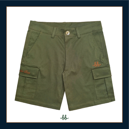 GAME ON MEN CARGO SHORTS - GREEN